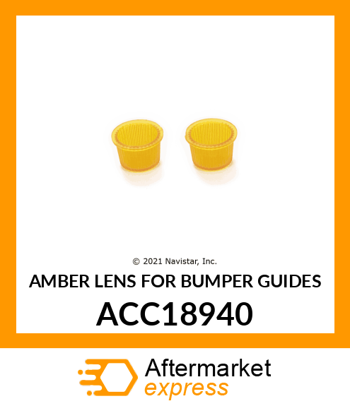 AMBER LENS FOR BUMPER GUIDES ACC18940