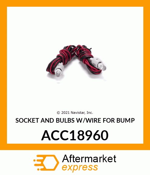 SOCKET AND BULBS W/WIRE FOR BUMP ACC18960