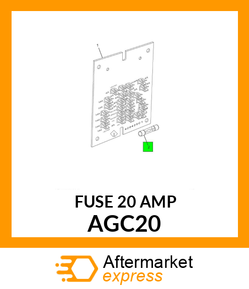 FUSE 20 AMP AGC20