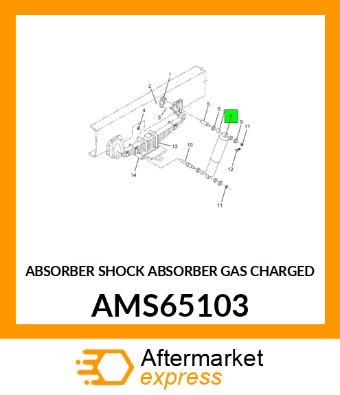 ABSORBER SHOCK ABSORBER GAS CHARGED AMS65103