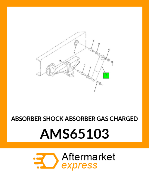 ABSORBER SHOCK ABSORBER GAS CHARGED AMS65103