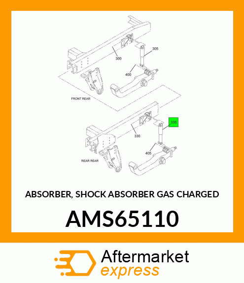 ABSORBER, SHOCK ABSORBER GAS CHARGED AMS65110
