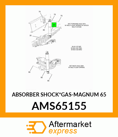 ABSORBER SHOCK*GAS-MAGNUM 65 AMS65155