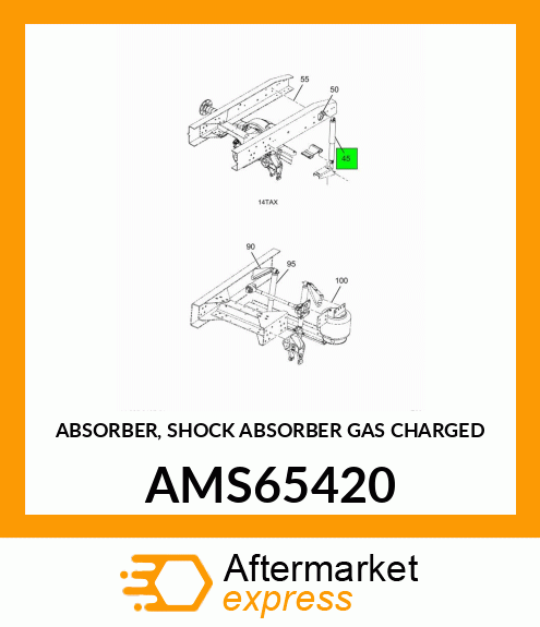 ABSORBER, SHOCK ABSORBER GAS CHARGED AMS65420
