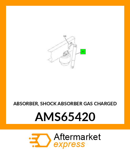 ABSORBER, SHOCK ABSORBER GAS CHARGED AMS65420
