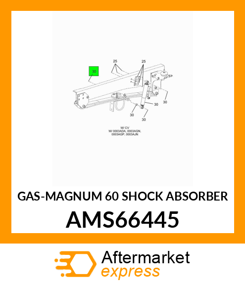 GAS-MAGNUM 60 SHOCK ABSORBER AMS66445