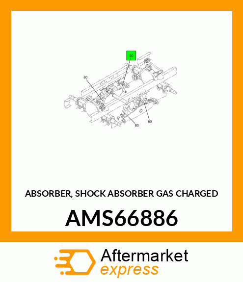 ABSORBER, SHOCK ABSORBER GAS CHARGED AMS66886