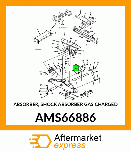 ABSORBER, SHOCK ABSORBER GAS CHARGED AMS66886