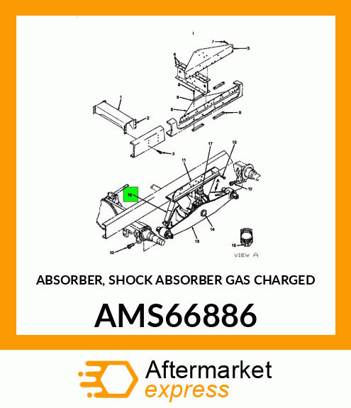 ABSORBER, SHOCK ABSORBER GAS CHARGED AMS66886