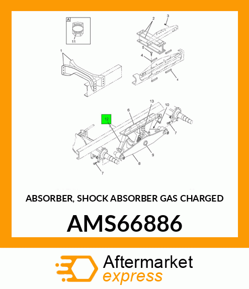 ABSORBER, SHOCK ABSORBER GAS CHARGED AMS66886