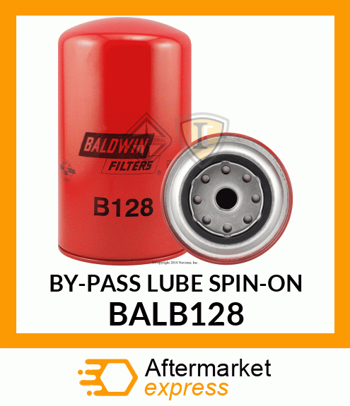 BY-PASS LUBE SPIN-ON BALB128