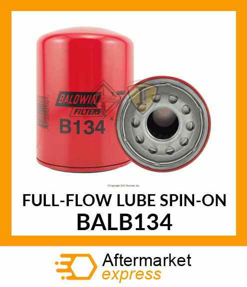 FULL-FLOW LUBE SPIN-ON BALB134