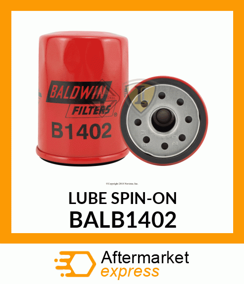 LUBE SPIN-ON BALB1402