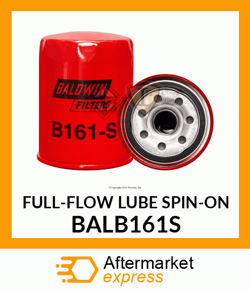 FULL-FLOW LUBE SPIN-ON BALB161S