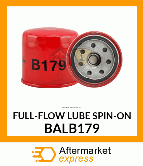 FULL-FLOW LUBE SPIN-ON BALB179