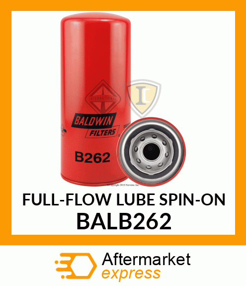 FULL-FLOW LUBE SPIN-ON BALB262