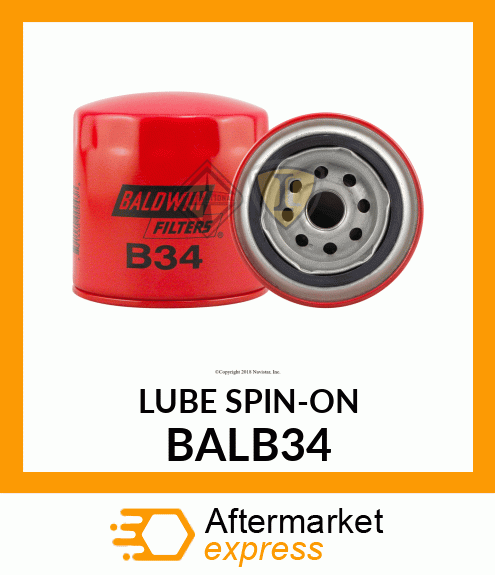 LUBE SPIN-ON BALB34