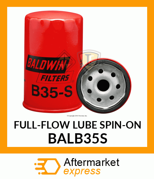 FULL-FLOW LUBE SPIN-ON BALB35S