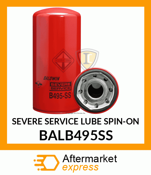 SEVERE SERVICE LUBE SPIN-ON BALB495SS
