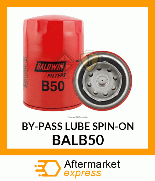 BY-PASS LUBE SPIN-ON BALB50