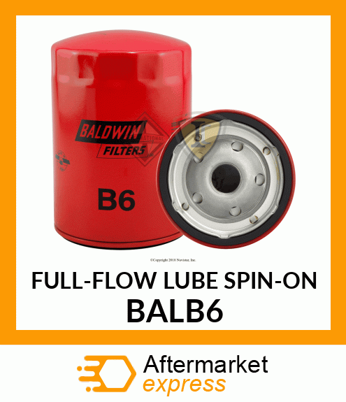 FULL-FLOW LUBE SPIN-ON BALB6