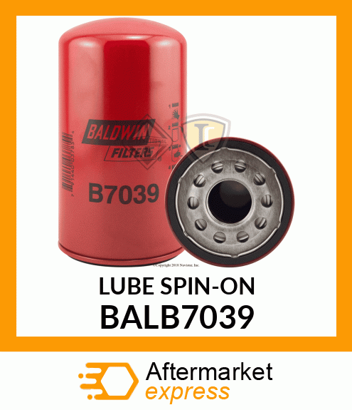 LUBE SPIN-ON BALB7039