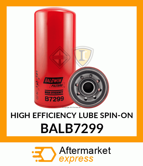 HIGH EFFICIENCY LUBE SPIN-ON BALB7299