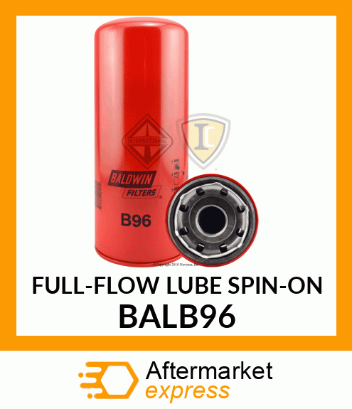 FULL-FLOW LUBE SPIN-ON BALB96