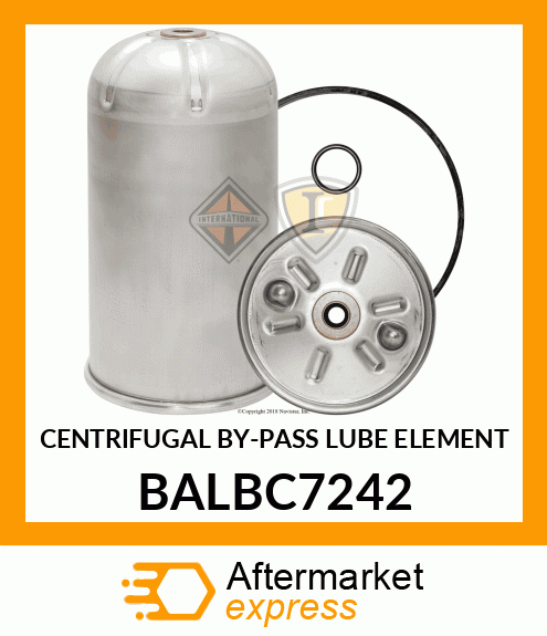 CENTRIFUGAL BY-PASS LUBE ELEMENT BALBC7242