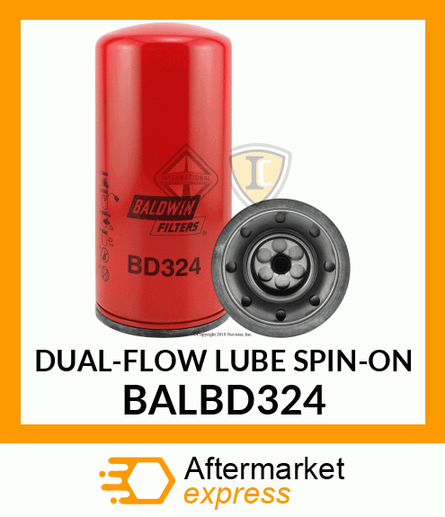 DUAL-FLOW LUBE SPIN-ON BALBD324