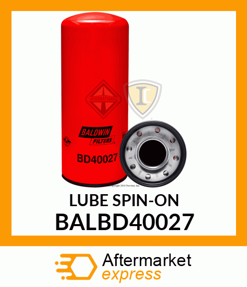 LUBE SPIN-ON BALBD40027
