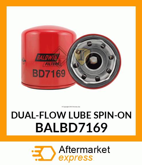 DUAL-FLOW LUBE SPIN-ON BALBD7169