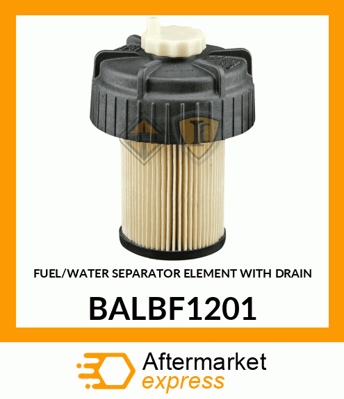 FUEL/WATER SEPARATOR ELEMENT WITH DRAIN BALBF1201