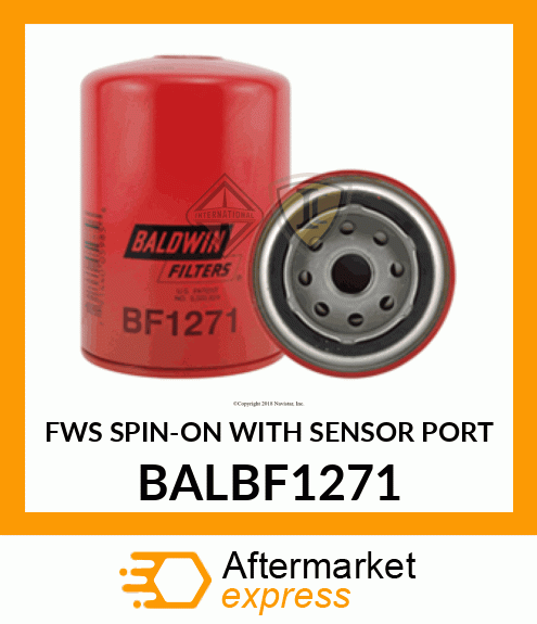 FWS SPIN-ON WITH SENSOR PORT BALBF1271
