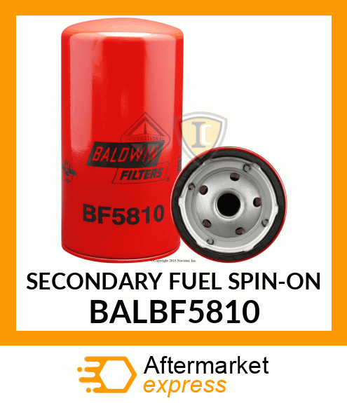 SECONDARY FUEL SPIN-ON BALBF5810