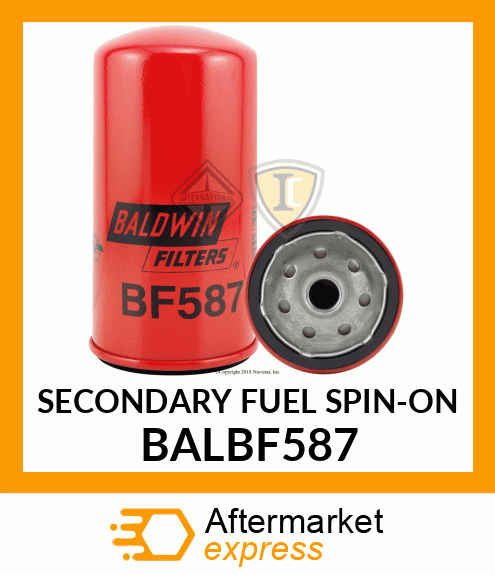 SECONDARY FUEL SPIN-ON BALBF587
