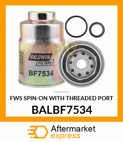 FWS SPIN-ON WITH THREADED PORT BALBF7534