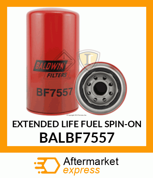 EXTENDED LIFE FUEL SPIN-ON BALBF7557