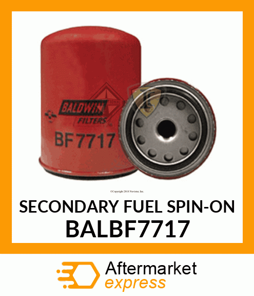 SECONDARY FUEL SPIN-ON BALBF7717