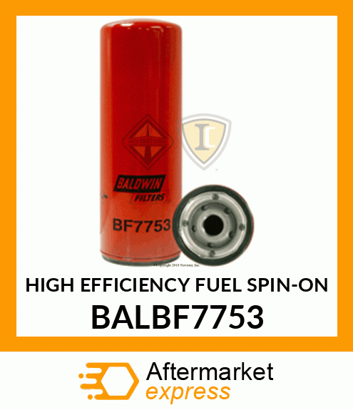 HIGH EFFICIENCY FUEL SPIN-ON BALBF7753