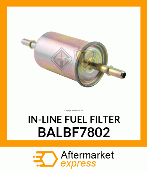 IN-LINE FUEL FILTER BALBF7802