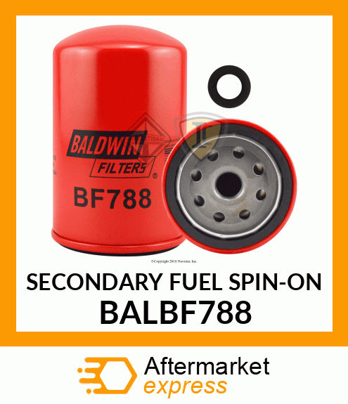 SECONDARY FUEL SPIN-ON BALBF788