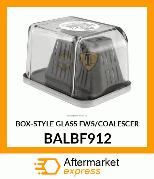 BOX-STYLE GLASS FWS/COALESCER BALBF912