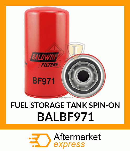 FUEL STORAGE TANK SPIN-ON BALBF971