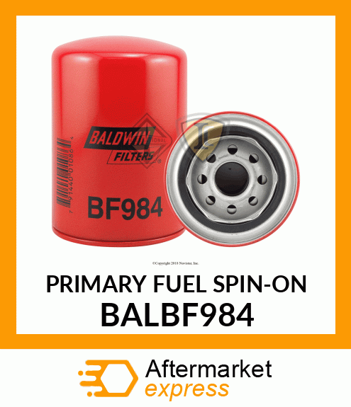 PRIMARY FUEL SPIN-ON BALBF984