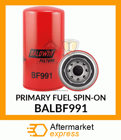 PRIMARY FUEL SPIN-ON BALBF991