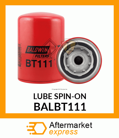 LUBE SPIN-ON BALBT111