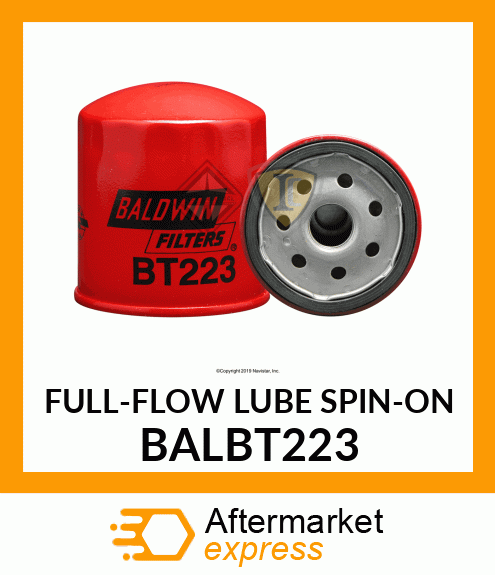 FULL-FLOW LUBE SPIN-ON BALBT223