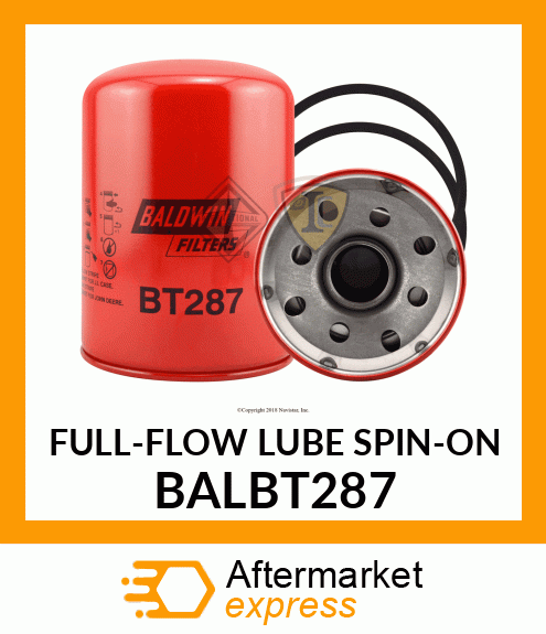 FULL-FLOW LUBE SPIN-ON BALBT287