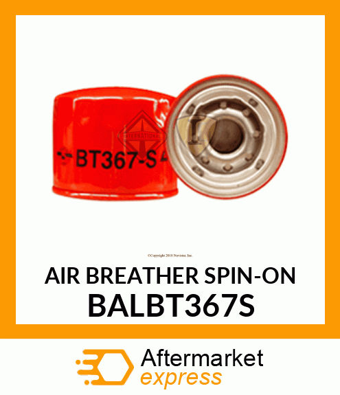 AIR BREATHER SPIN-ON BALBT367S